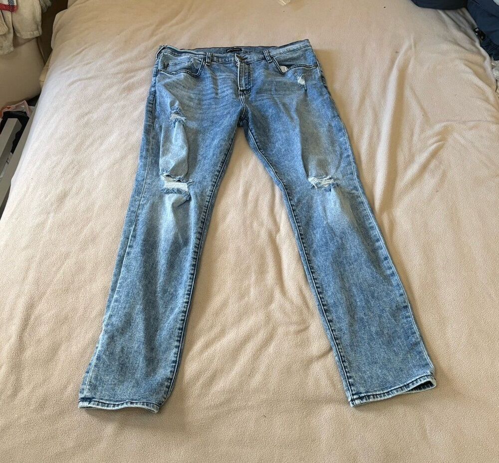 True Religion Rocco Relaxed Skinny Jeans Size 38x33